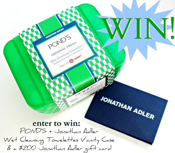 POND’S + Jonathan Adler Wet Cleansing Towelettes Vanity Case & a $200 Jonathan Adler gift card giveaway