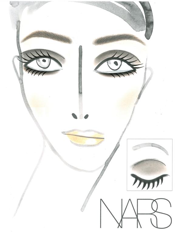 NARS AW13 Marc Jacobs face chart - lo res