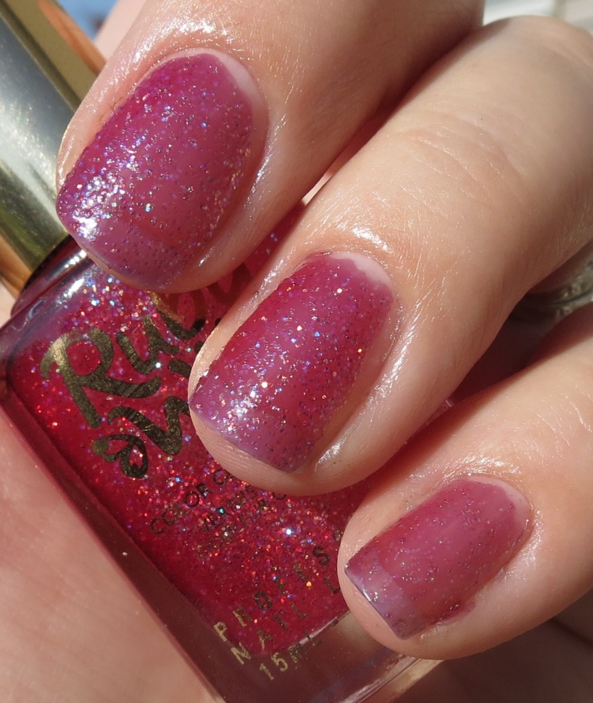 Ruby Wing Rose Nail Polish Swatches Outdoors