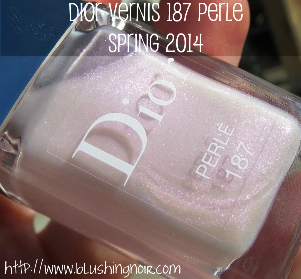 Dior Vernis Frosted Effect Nail Polish 187 Perle Spring 2014