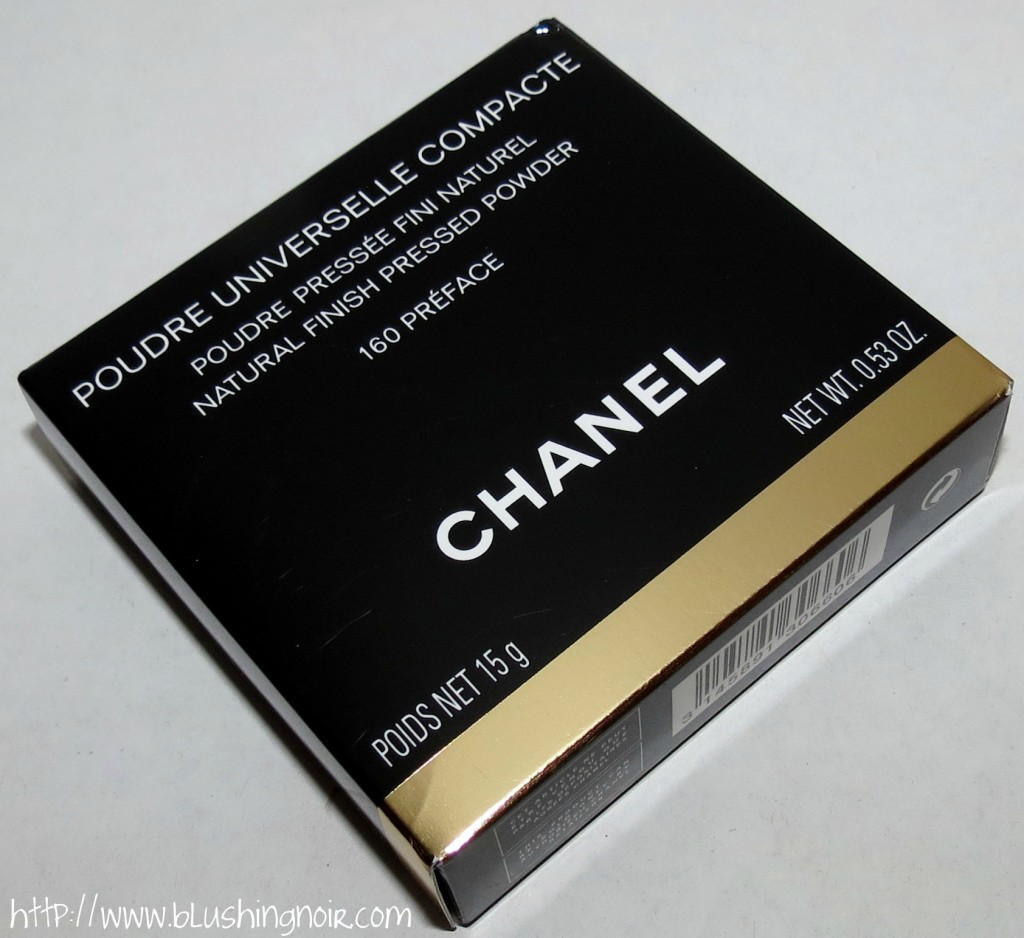 Chanel 160 PREFACE Poudre Universelle Compacte Natural Finish Pressed Powder box