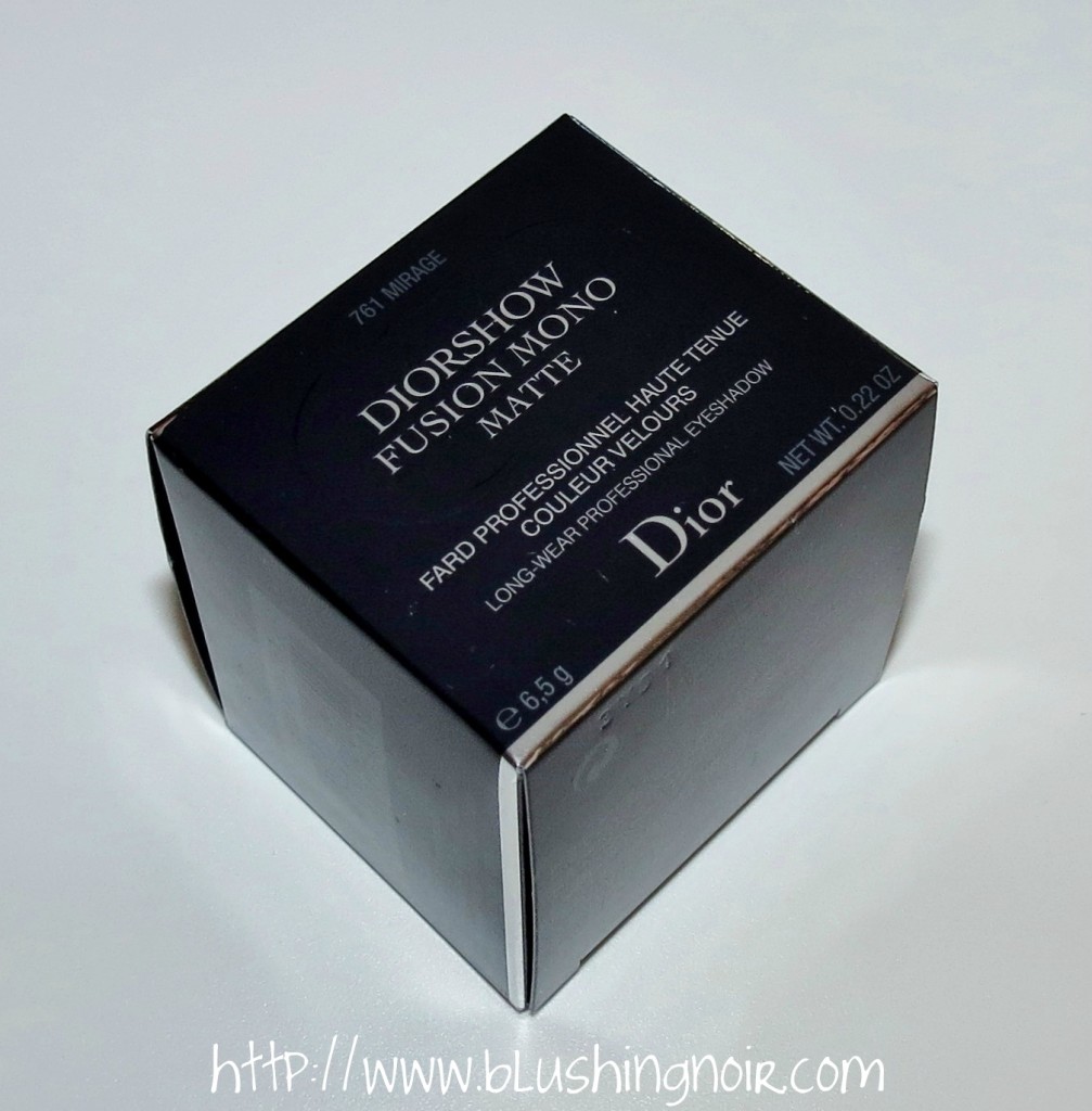 Dior 761 MIRAGE Diorshow Fusion Mono Matte Eyeshadow box