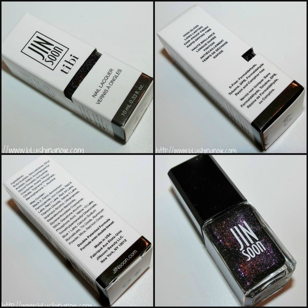 JINsoon OBSIDIAN Nail Lacquer Swatches Review Tibi Collection