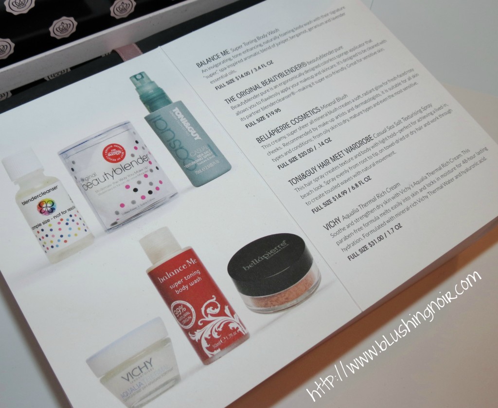 January 2014 GlossyBox contents Review