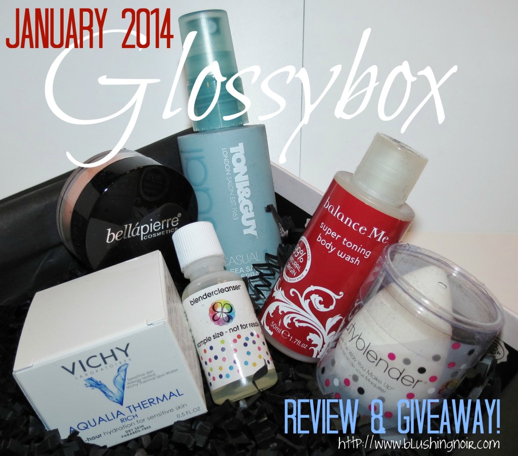 January 2014 Glossybox Swatches Review Photos Giveaway