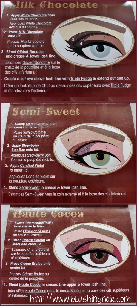Too Faced Chocolate Bar Eye Palette Get the Look Card