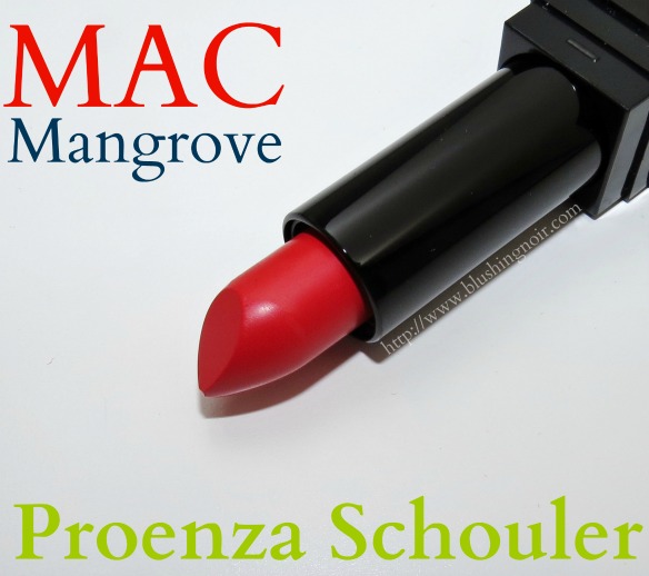 MAC Mangrove Lipstick Swatches Review Proenza Schouler