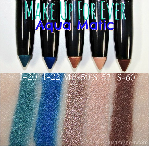 Make Up For Ever Aqua Matic Swatches