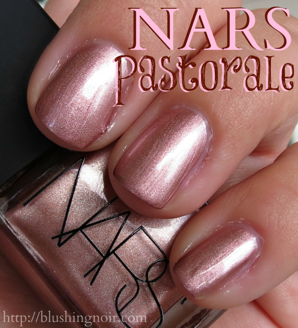 NARS Pastorale Nail Polish Swatches - Blushing Noir