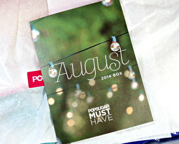 August 2014 POPSUGAR Must Have Box