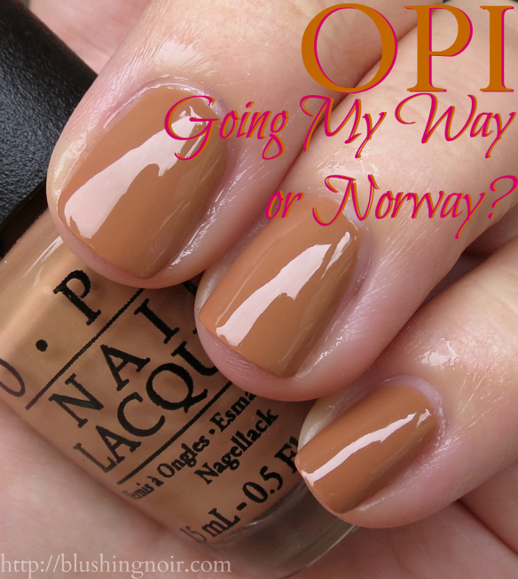 OPI Going My Way or Norway Nail Polish Swatches