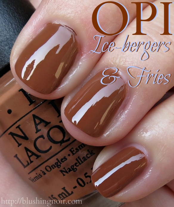 OPI Ice-Bergers & Fries Nail Polish Swatches