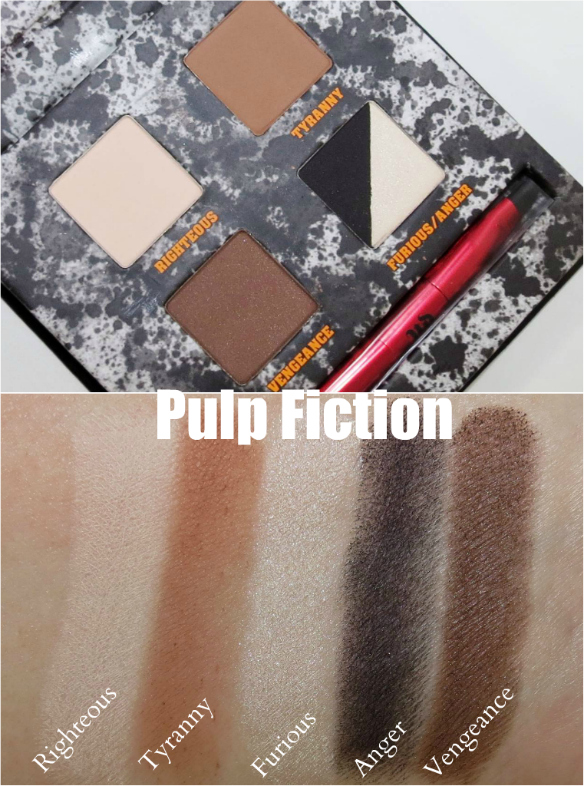 Urban Decay Pulp Fiction Palette Swatches