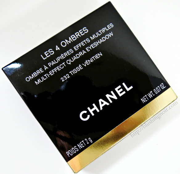 Chanel 232 Tisse Venitien Les 4 Ombres Eyeshadow box