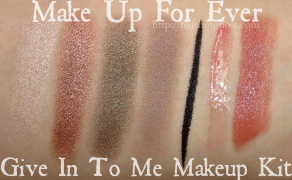 Make Up For Ever Give In To Me Makeup Kit Swatches