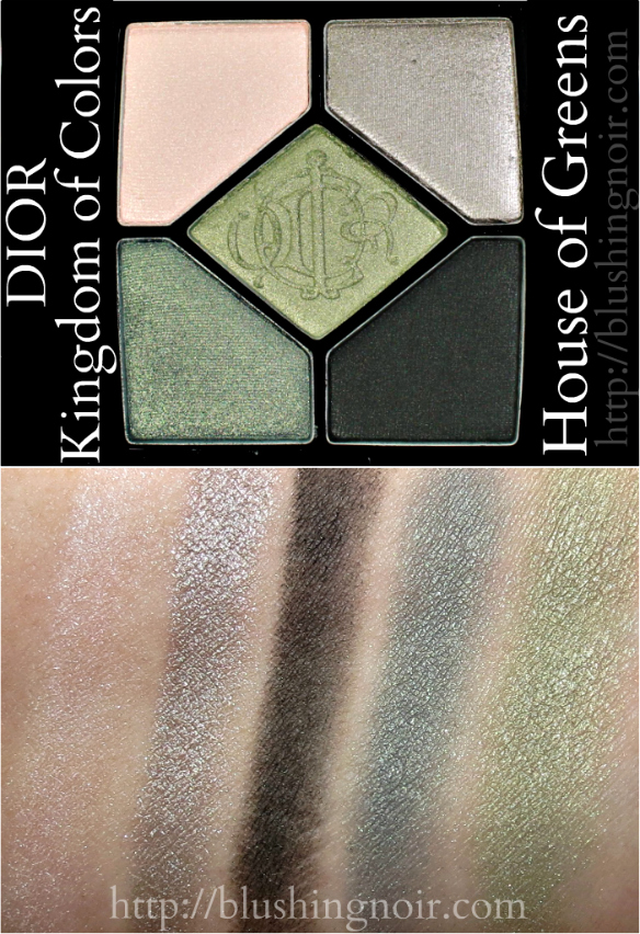 Dior House of Greens 5 Couleur eyeshadow palette swatches