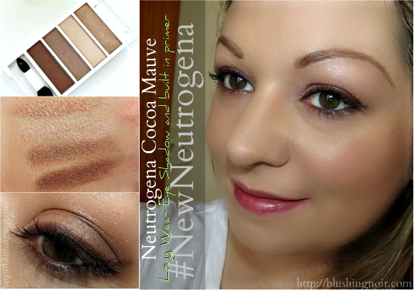 Neutrogena Cocoa Mauve Long Wear Eye Shadow and built in primer Swatches #NewNeutrogena #Collectivebias