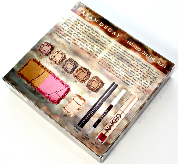Urban Decay Naked on the Run Palette contents