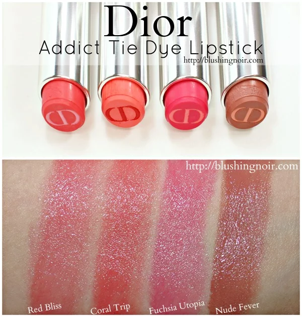 Dior Addict Tie Dye Lipstick Swatches