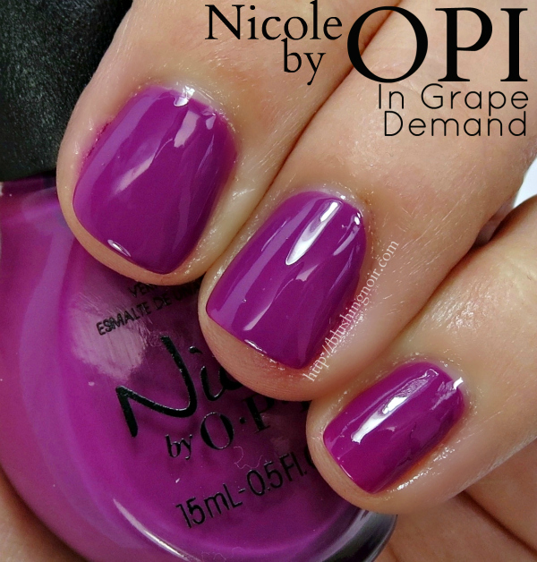 Nicole by OPI In Grape Demand Swatches