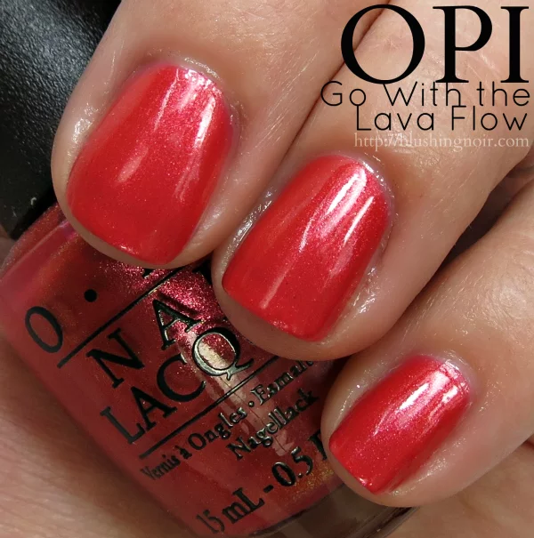 OPI Go With the Lava Flow Nail Polish Swatches