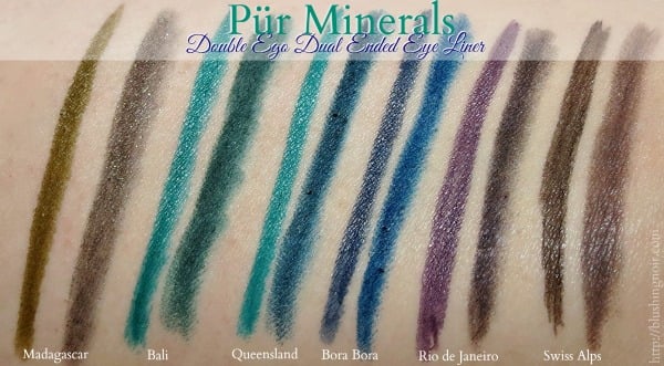 PUR Minerals Double Ego Dual Ended Eye Liner Swatches