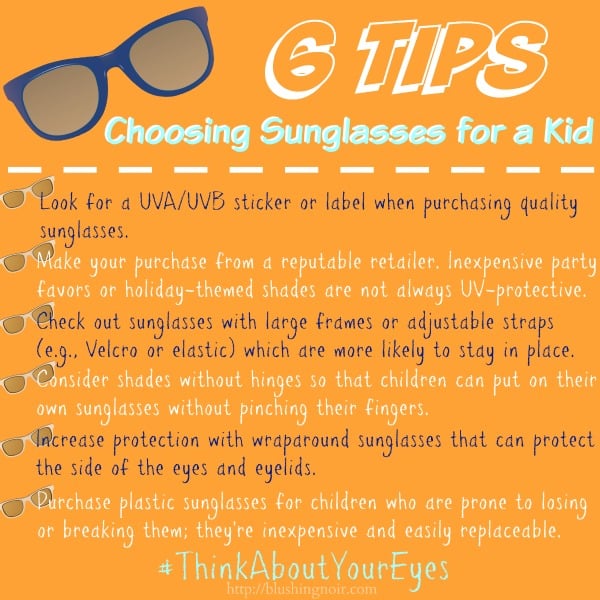 choosing sunglasses for kids