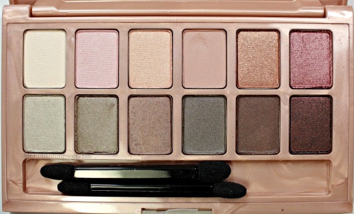 Maybelline Blushed Nudes Eye shadow palette review swatches