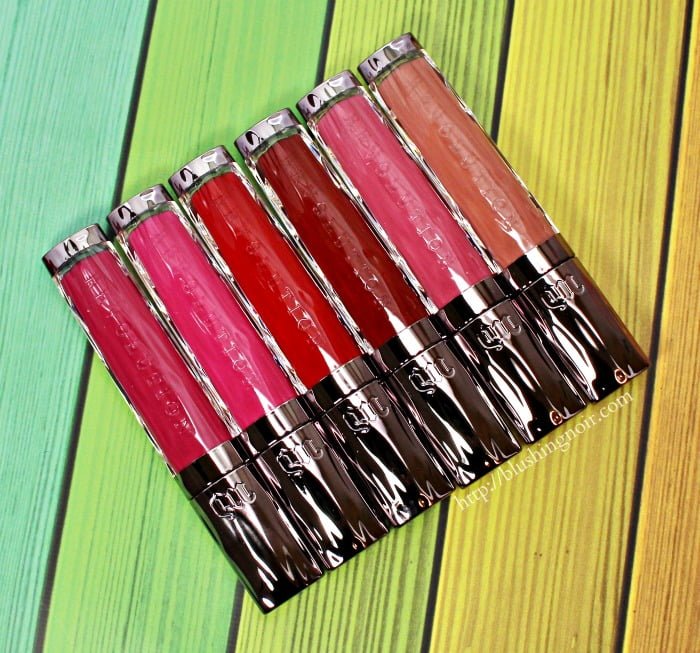 Urban Decay Revolution High-Color Lipgloss Swatches Review