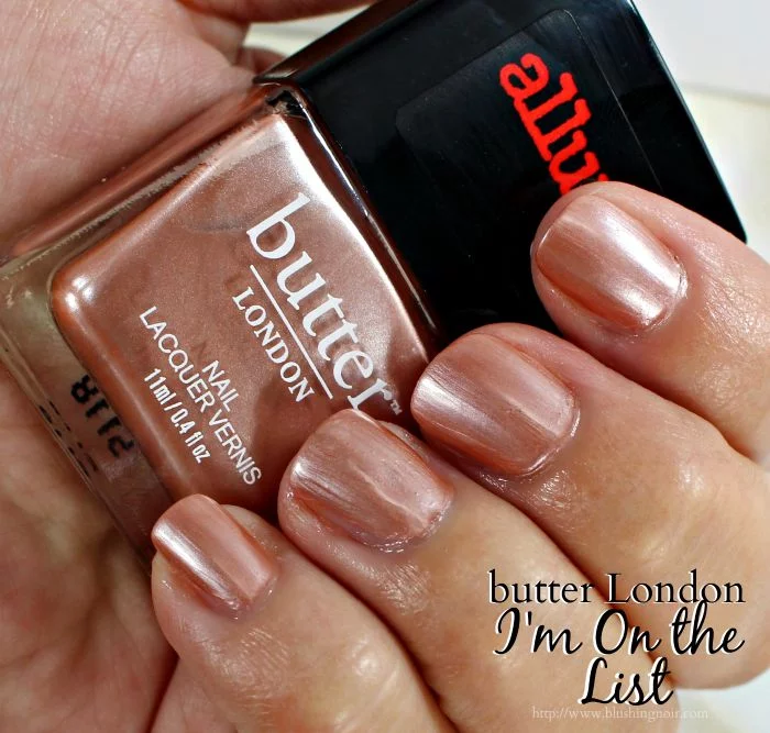 butter London I'm on the List Nail Polish Swatches