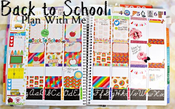 Back to School Plan WIth Me Planner