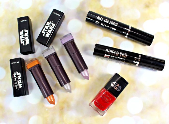 Covergirl star wars makeup collection swatches review