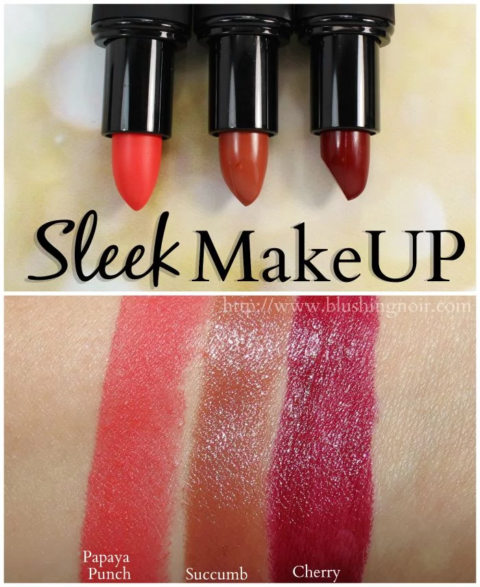 Sleek Lipstick Swatches