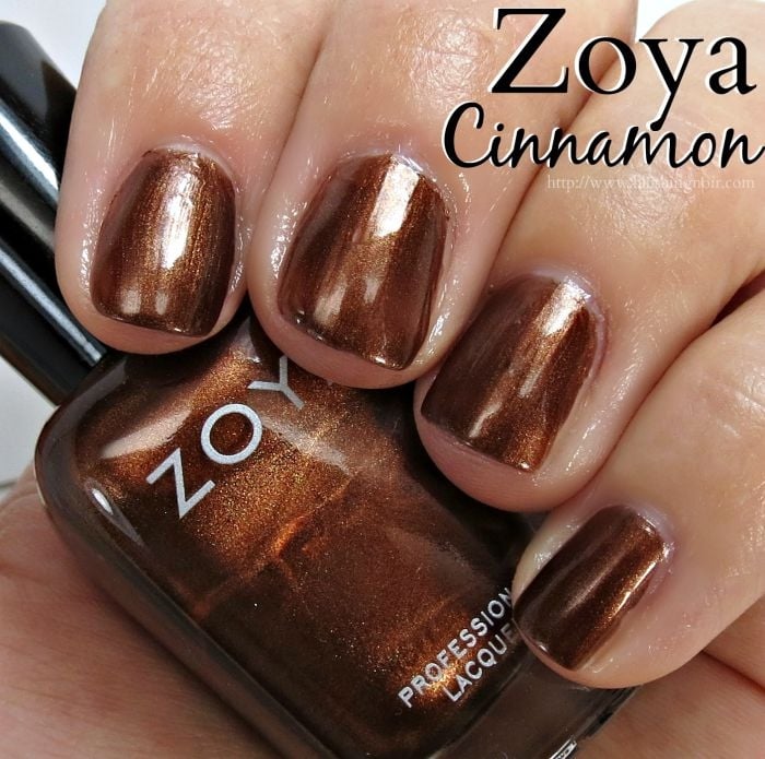 Zoya Cinnamon Nail Polish Swatches
