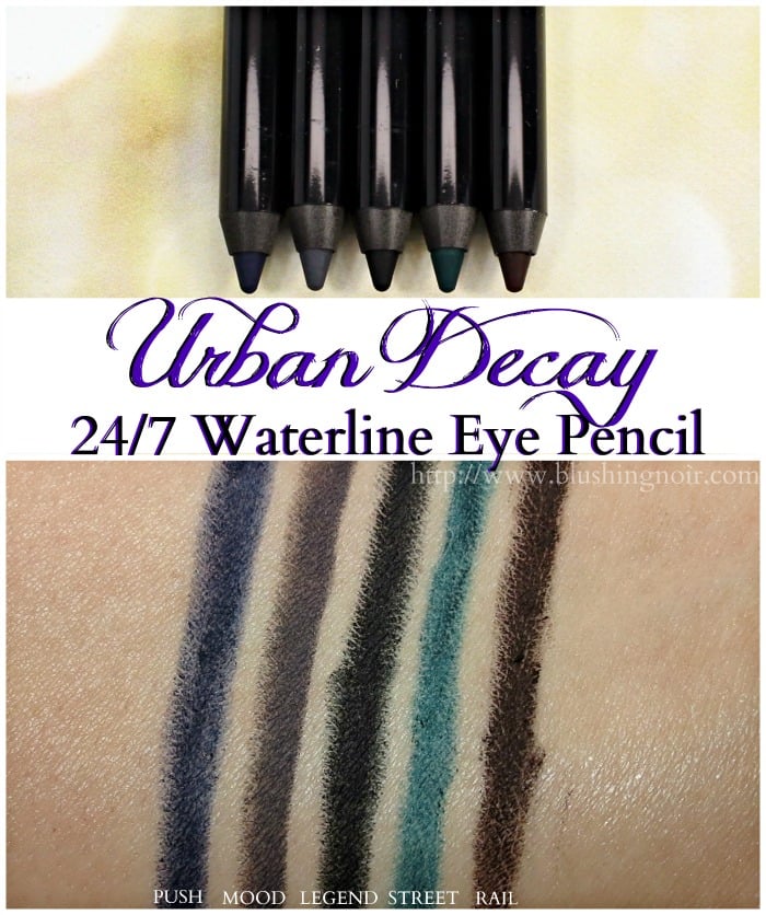 Urban Decay 247 Waterline Eye Pencil Swatches