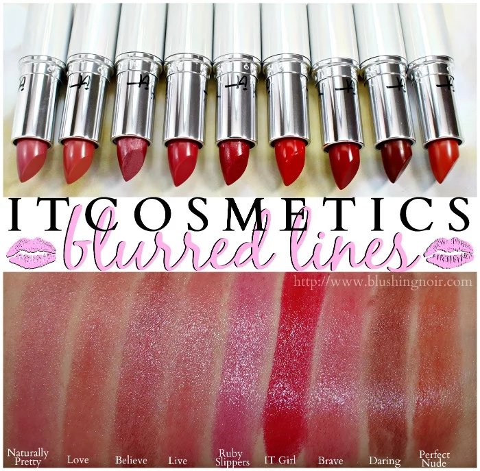 IT Cosmetics Blurred Lines Lipstick Swatches