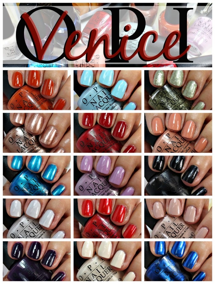 OPI Venice Nail Polish Collection Swatches Review