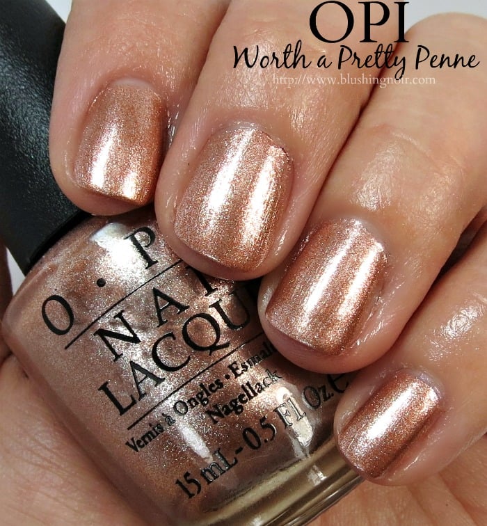 OPI Worth a Pretty Penne Nail Polish Swatches