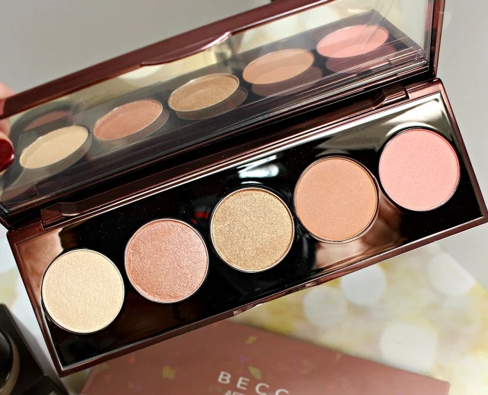 BECCA Afterglow Palette swatches review