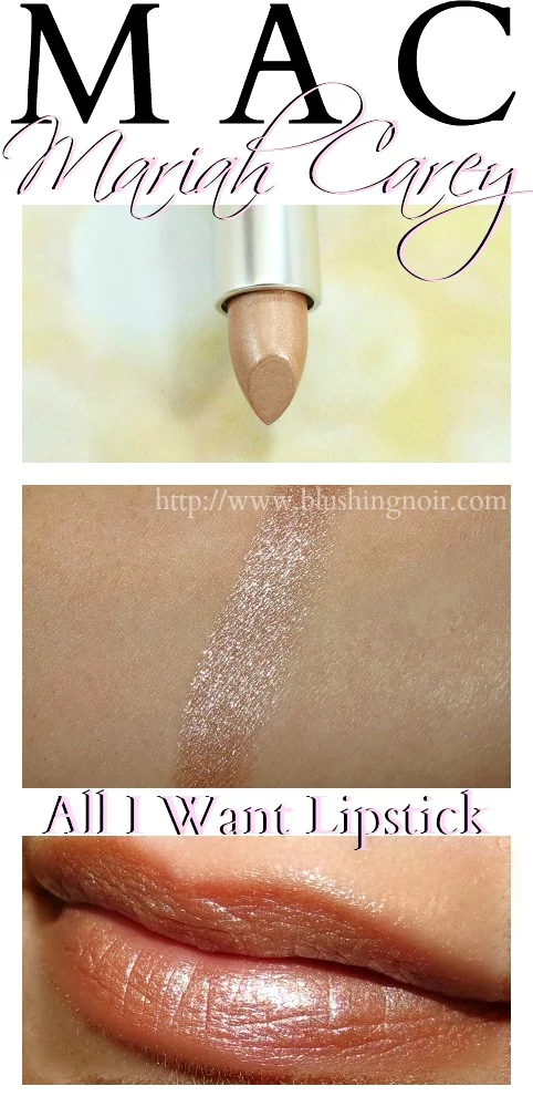 MAC All I Want Lipstick Swatches Mariah Carey