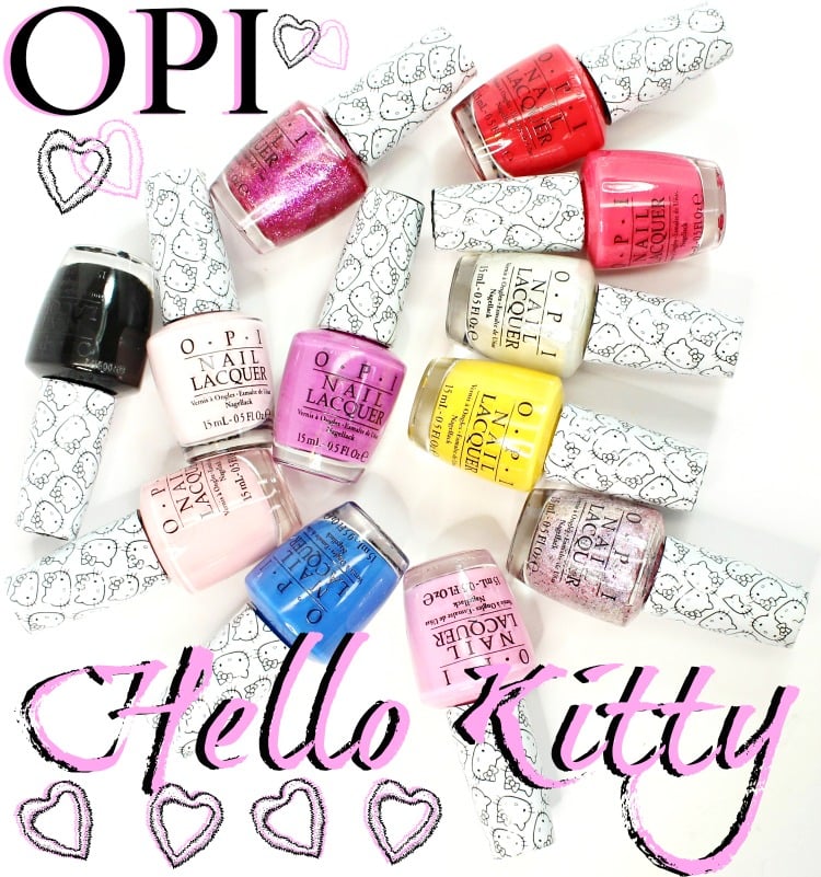 OPI Hello Kitty Nail Polish Swatches Review