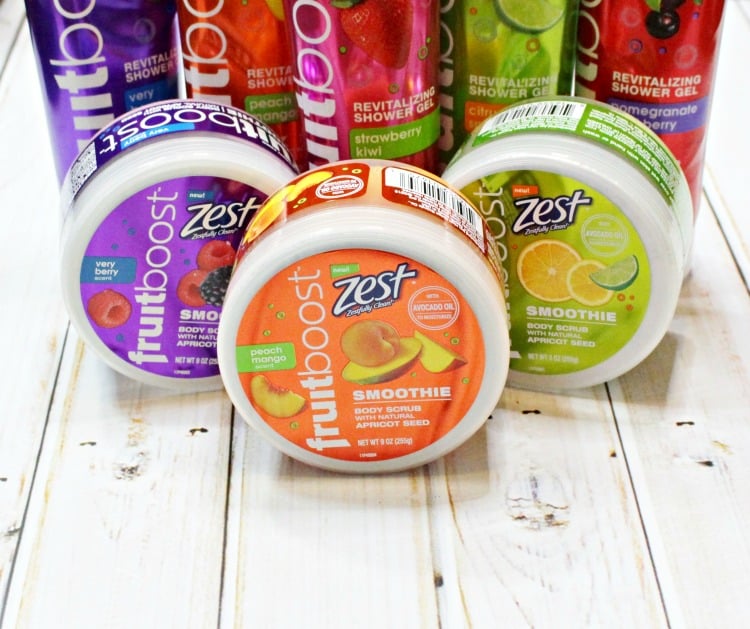 Zest® Fruitboost™ Smoothie Body Scrubs