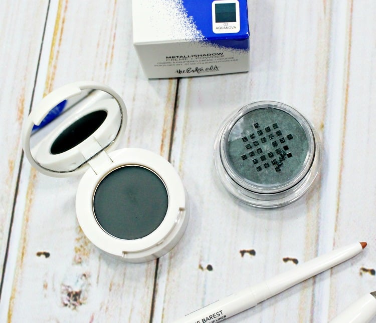 Estee Edit AquaNova Metallishadow Crème + Powder swatches review pics swatch