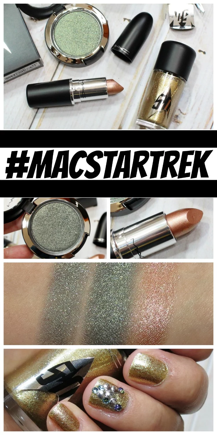 MAC Star Trek Makeup collection swatches review swatch pics pinteres #macstartrek