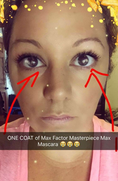Max Factor Masterpiece MAX Mascara swatches review swatch pics