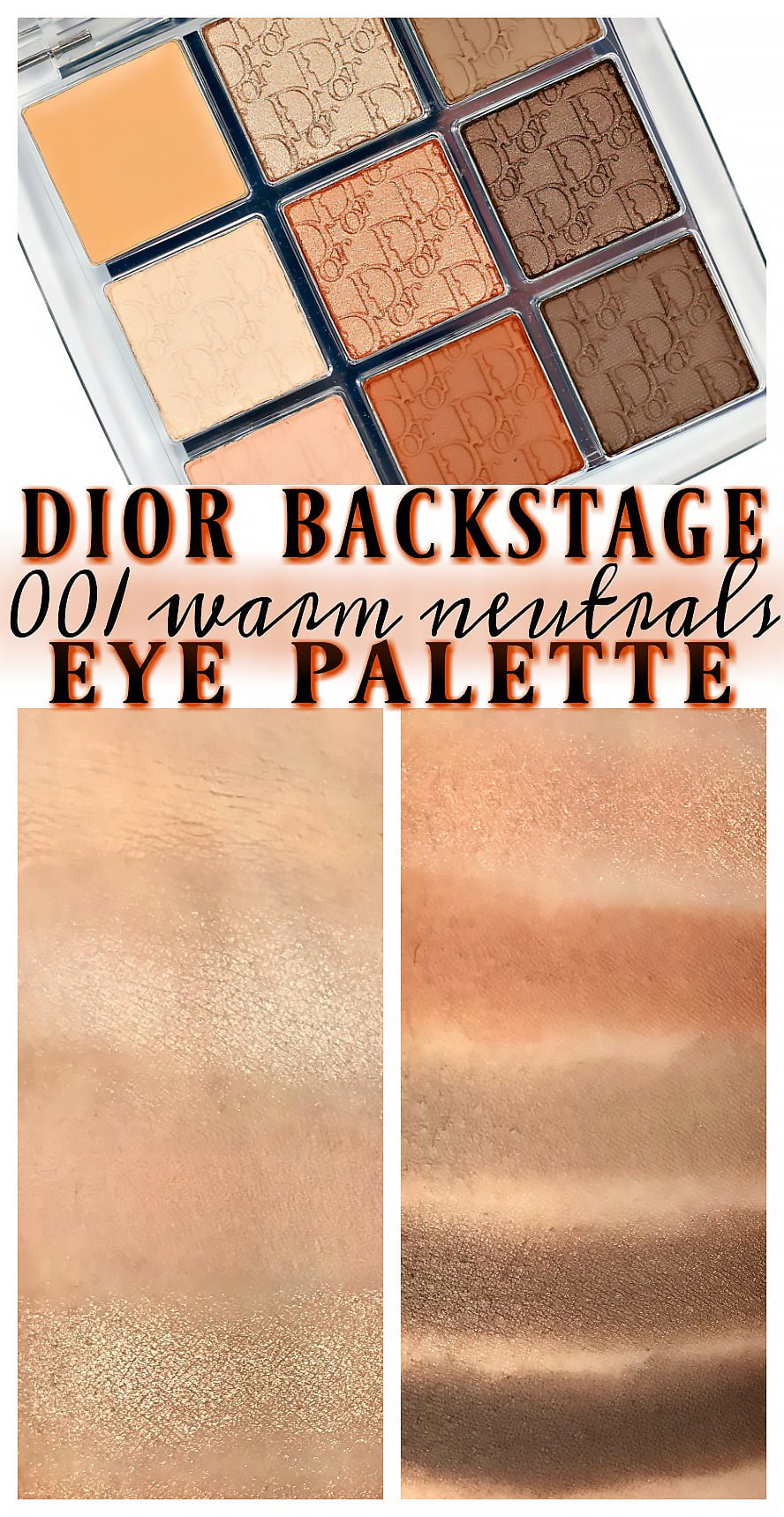 dior backstage warm eyeshadow palette